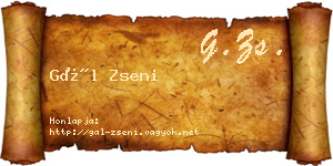 Gál Zseni névjegykártya